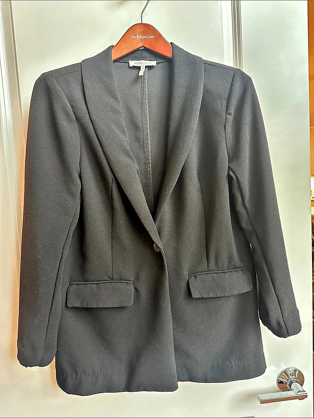 BCBG Generation Black Blazer Size Medium Like New